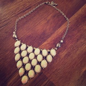 Used triangle circle dropped necklace
